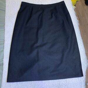 Vintage Burberry Cashmere and Wool Blend Pencil Skirt